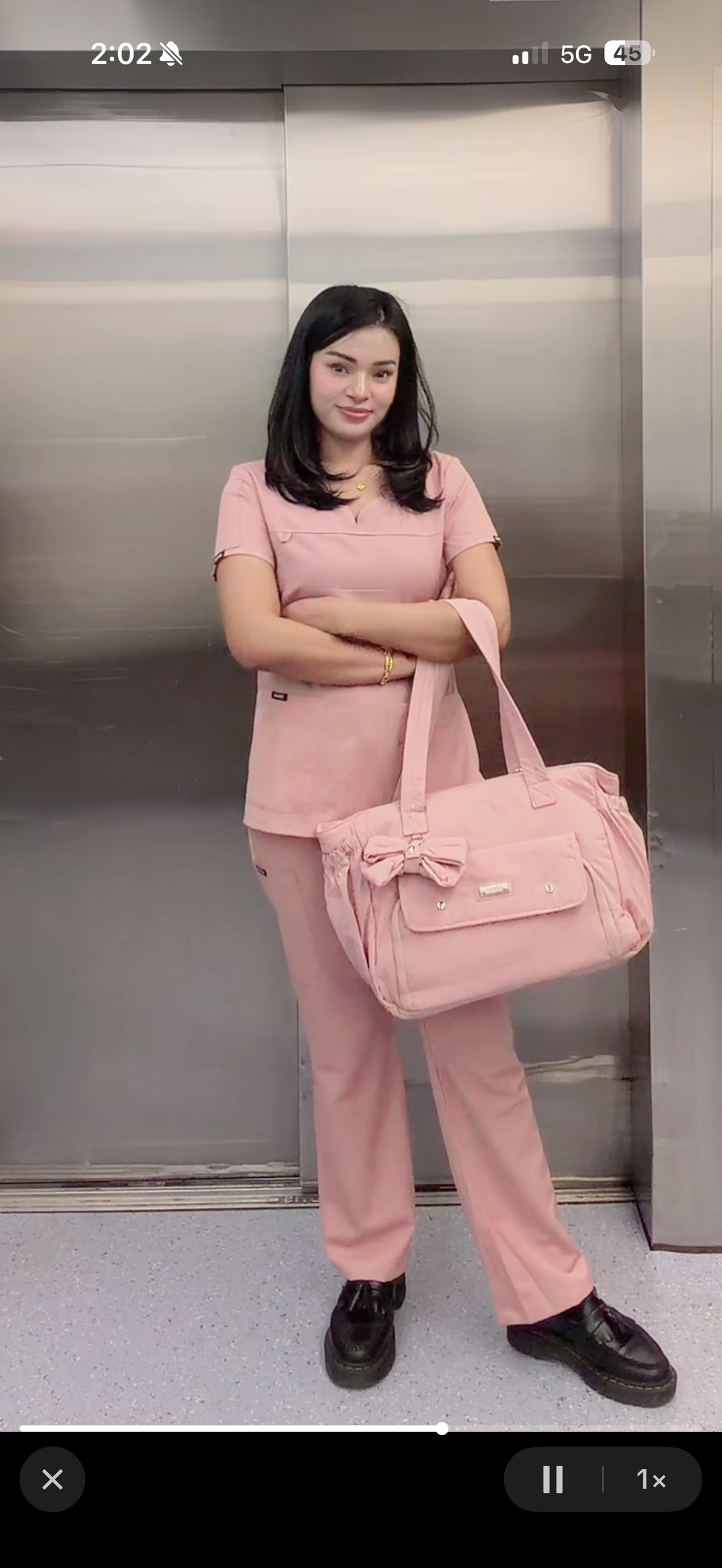 Combo set(Scrub +Bag+Free Scrunchie)