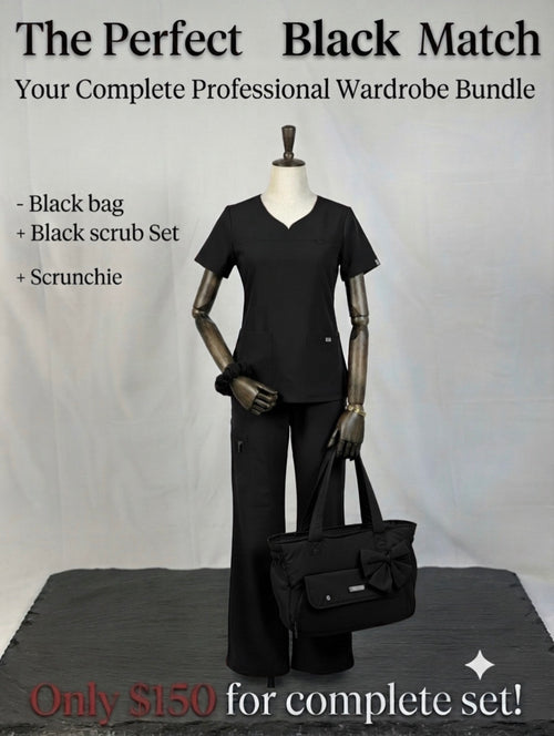 Combo set(Scrub +Bag + Scrunchie)🌹