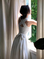 Graduation Wrap midi dress