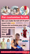CUSTOM SIZE SCRUB SET