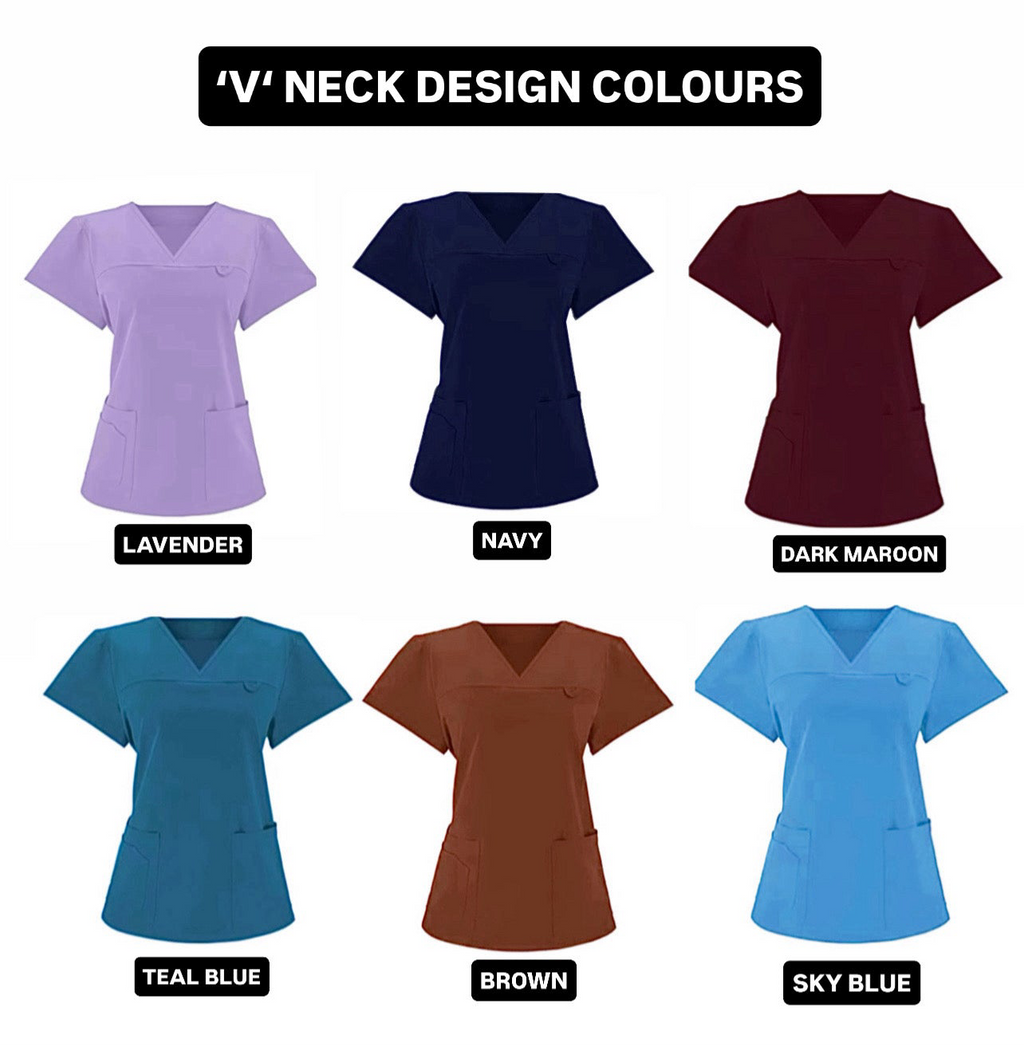 ‘V’ Neck Design Scrub sets(factory size)