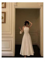 High neck midi dress