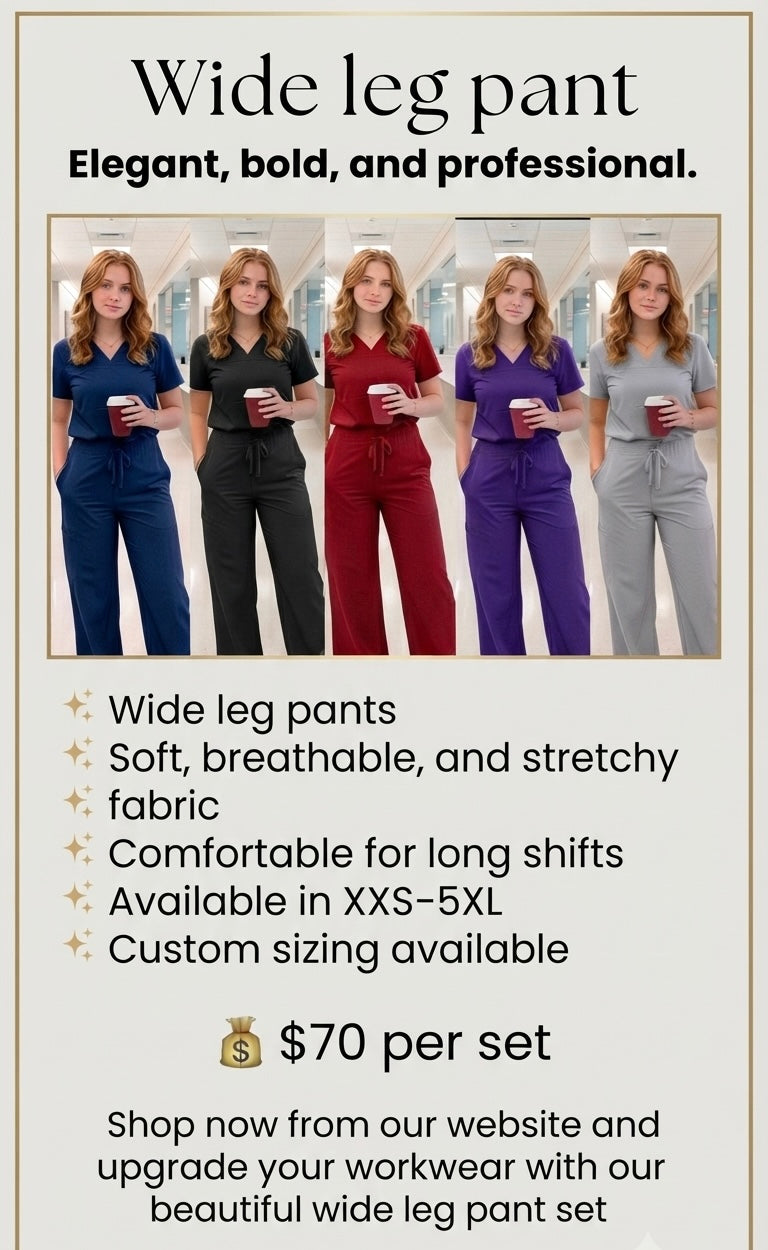 Wide leg pant Set only in $70