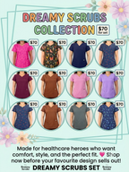 SCRUB Sets(Heart Neck)